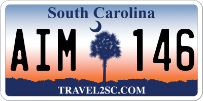 SC license plate AIM146