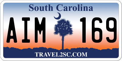 SC license plate AIM169