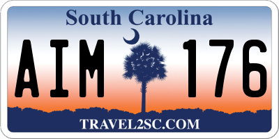 SC license plate AIM176