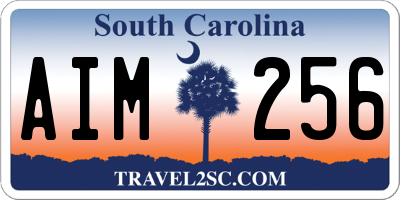 SC license plate AIM256