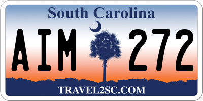 SC license plate AIM272