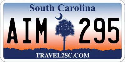 SC license plate AIM295