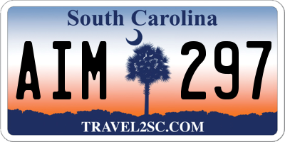 SC license plate AIM297