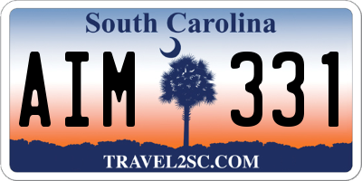 SC license plate AIM331
