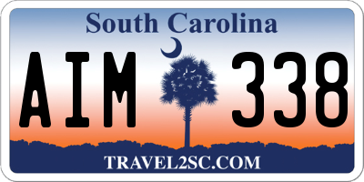 SC license plate AIM338