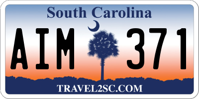 SC license plate AIM371