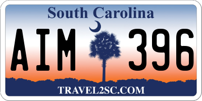 SC license plate AIM396