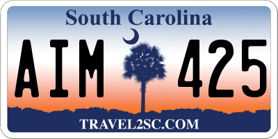 SC license plate AIM425