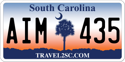 SC license plate AIM435