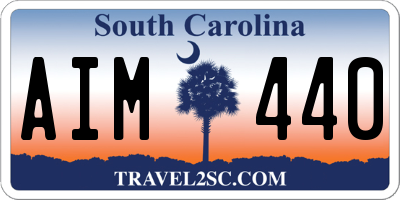 SC license plate AIM440