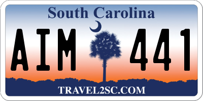SC license plate AIM441
