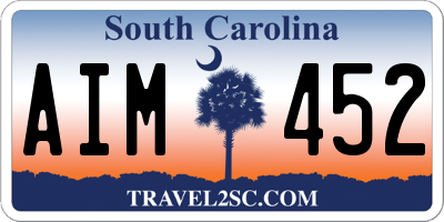 SC license plate AIM452