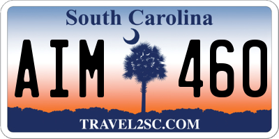 SC license plate AIM460