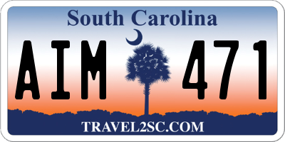 SC license plate AIM471