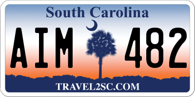 SC license plate AIM482