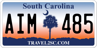 SC license plate AIM485