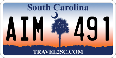 SC license plate AIM491
