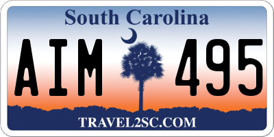 SC license plate AIM495