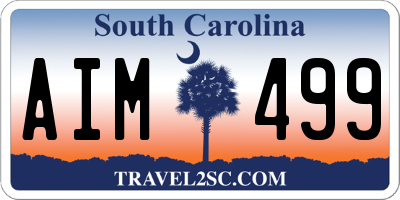 SC license plate AIM499