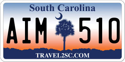SC license plate AIM510