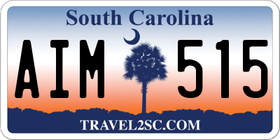 SC license plate AIM515
