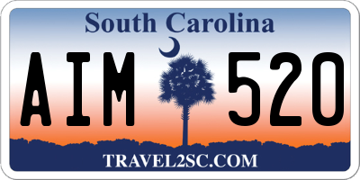 SC license plate AIM520