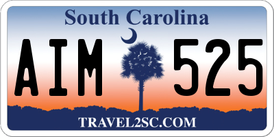 SC license plate AIM525
