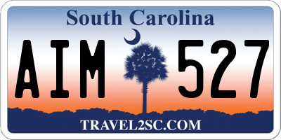 SC license plate AIM527