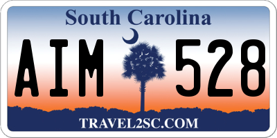 SC license plate AIM528