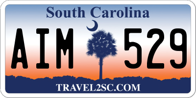 SC license plate AIM529