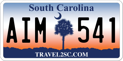 SC license plate AIM541