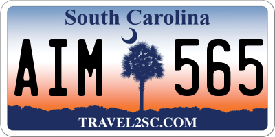 SC license plate AIM565