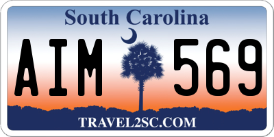 SC license plate AIM569