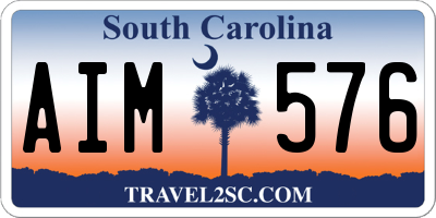 SC license plate AIM576