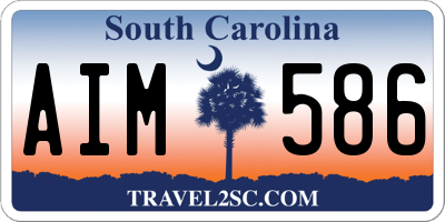 SC license plate AIM586