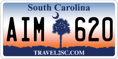 SC license plate AIM620