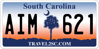 SC license plate AIM621