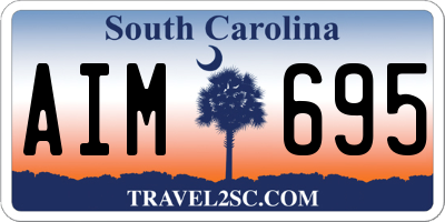 SC license plate AIM695