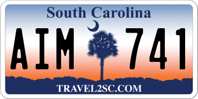 SC license plate AIM741
