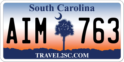 SC license plate AIM763