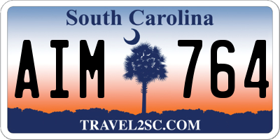 SC license plate AIM764