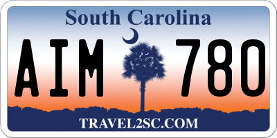 SC license plate AIM780