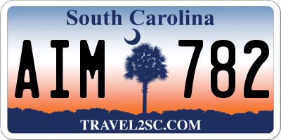 SC license plate AIM782