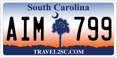 SC license plate AIM799