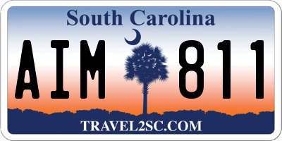 SC license plate AIM811