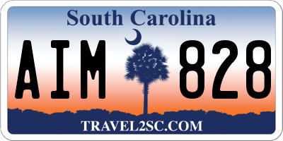 SC license plate AIM828