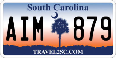 SC license plate AIM879