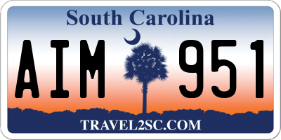 SC license plate AIM951