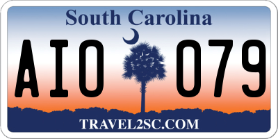 SC license plate AIO079