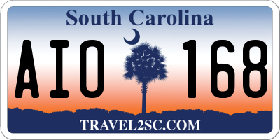 SC license plate AIO168